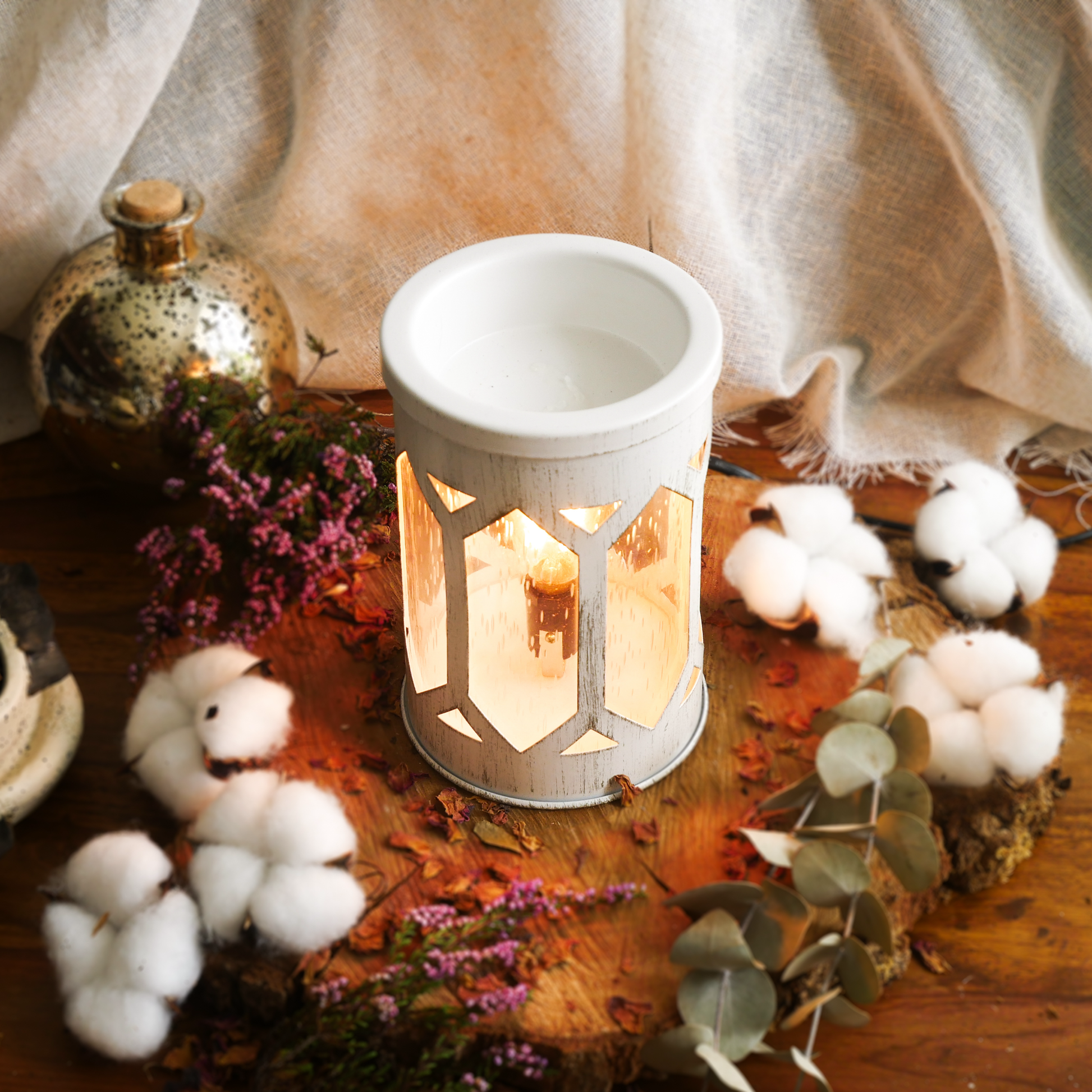 Vintage Edison Bulb Burner - White - Northern Soul Scents