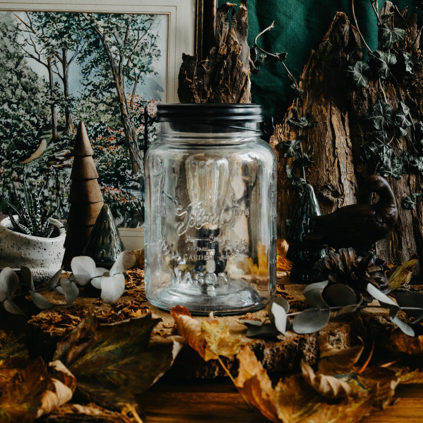 Glass Mason Jar Bulb Burner - Northern Soul Scents